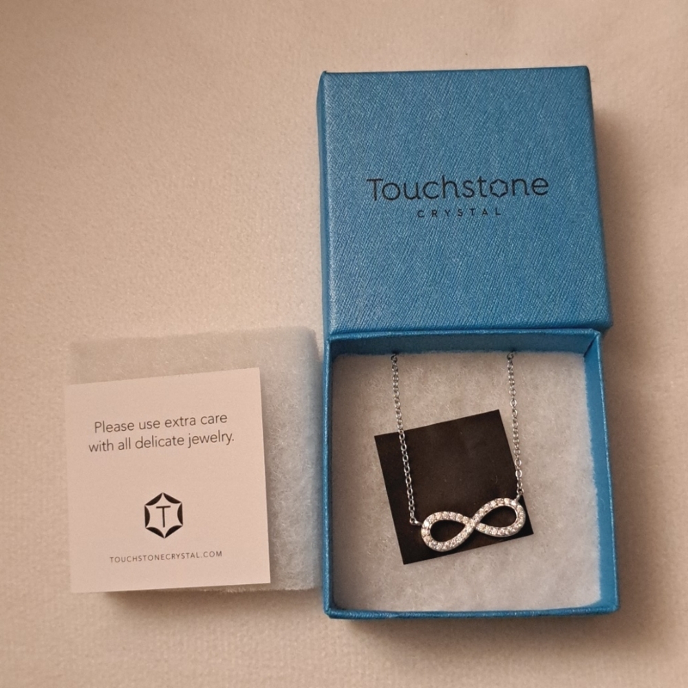 Touchstone Crystal Infinity Necklace - Picture 2 of 4